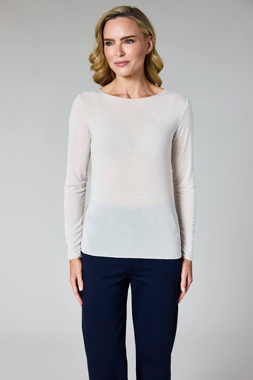Roll Neck Long Sleeve Top