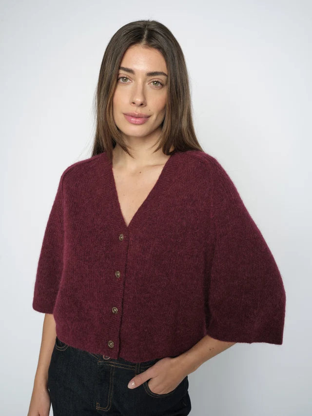 Soft Knit Short Sleeve Cardigan