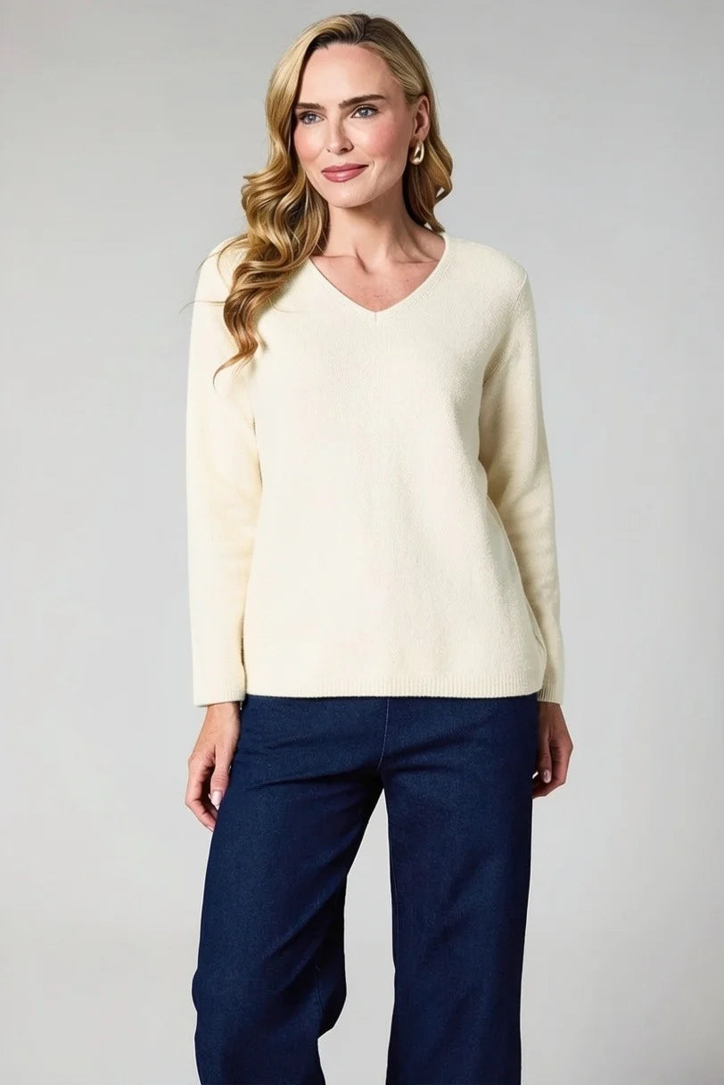 V Neck Boyfriend Knit