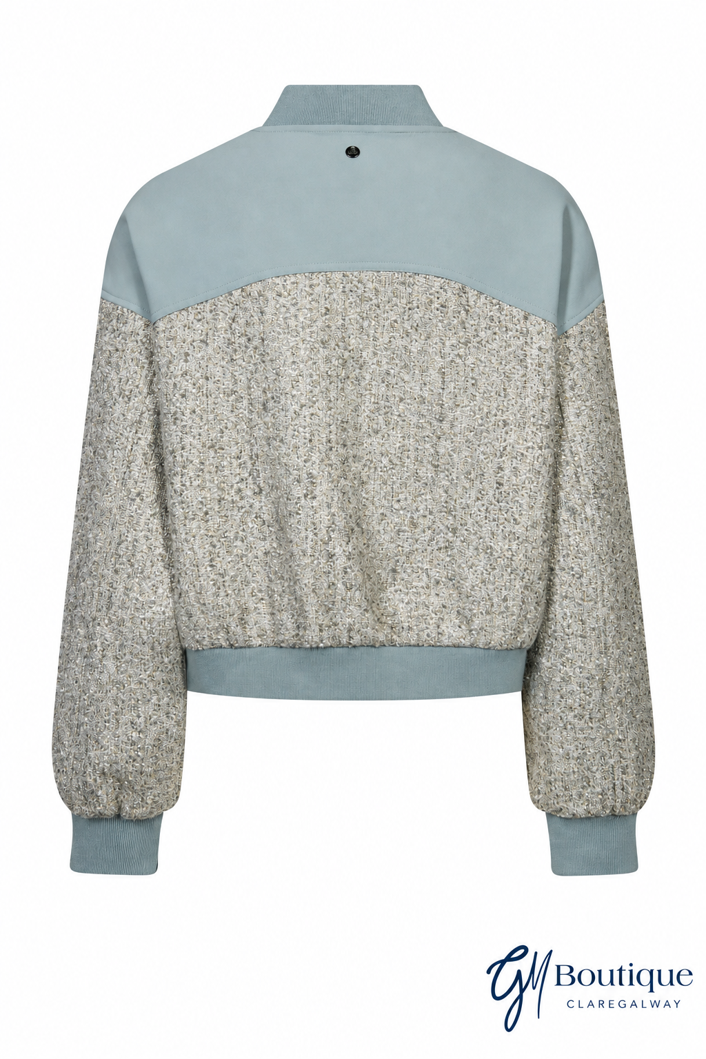 Mos Mosh MMBBeni Bessi Bomber jacket back view with GM Boutique Claregalway logo
